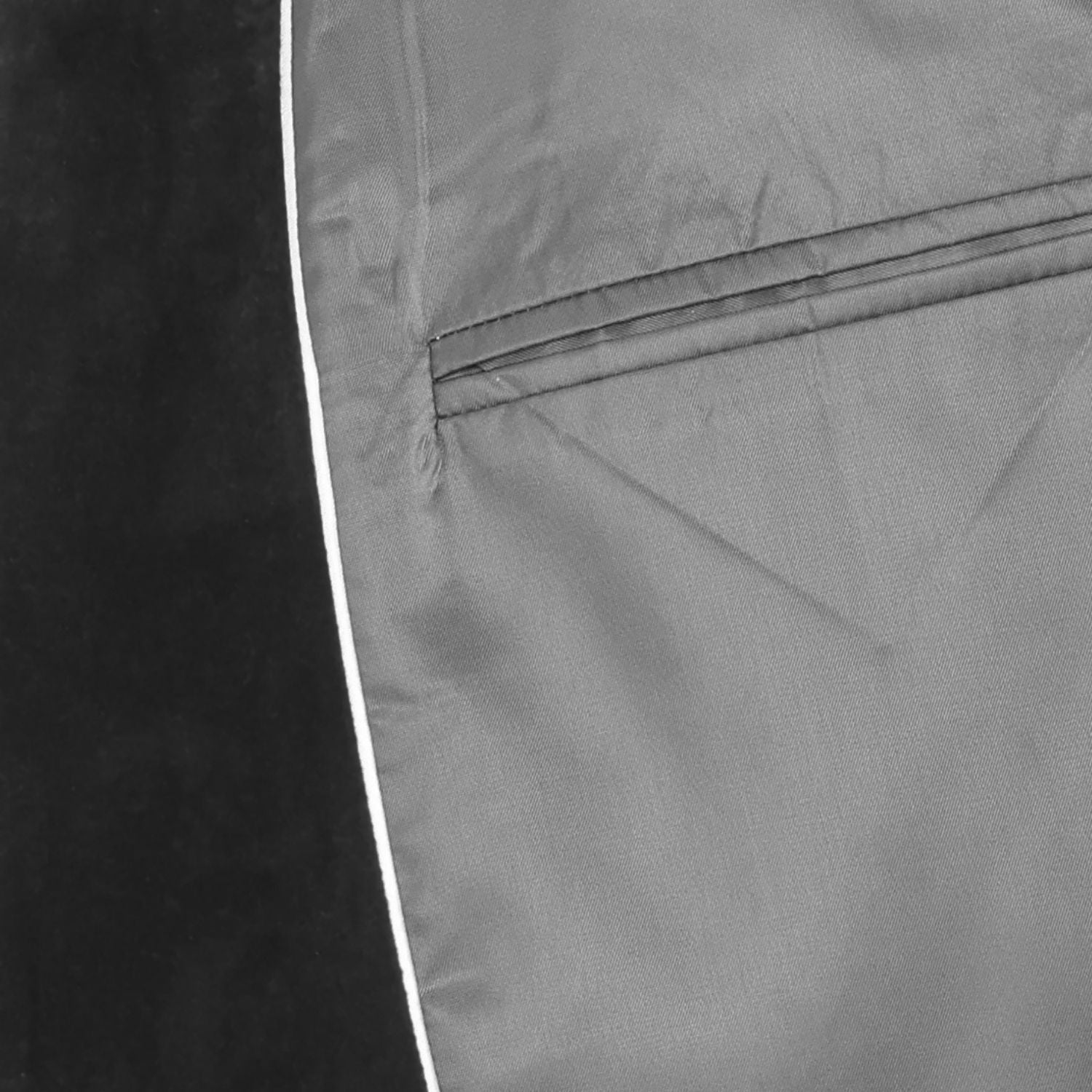 Amorail Men’s Velvet Blazer – Tailored Single-Breasted Black Jacket - Image 6