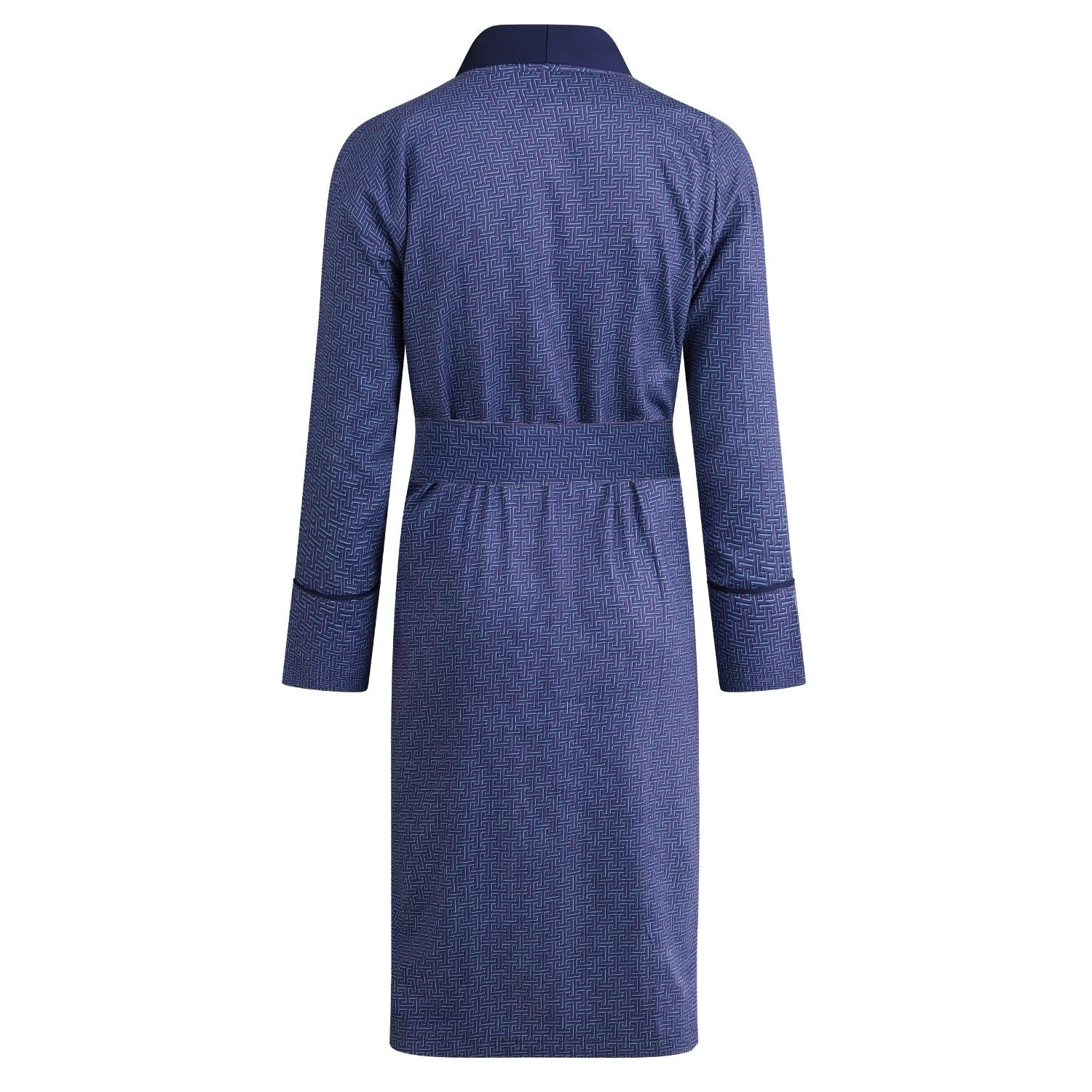 Amorail Men’s Lightweight Dressing Gown – Oxford Robe - Image 2