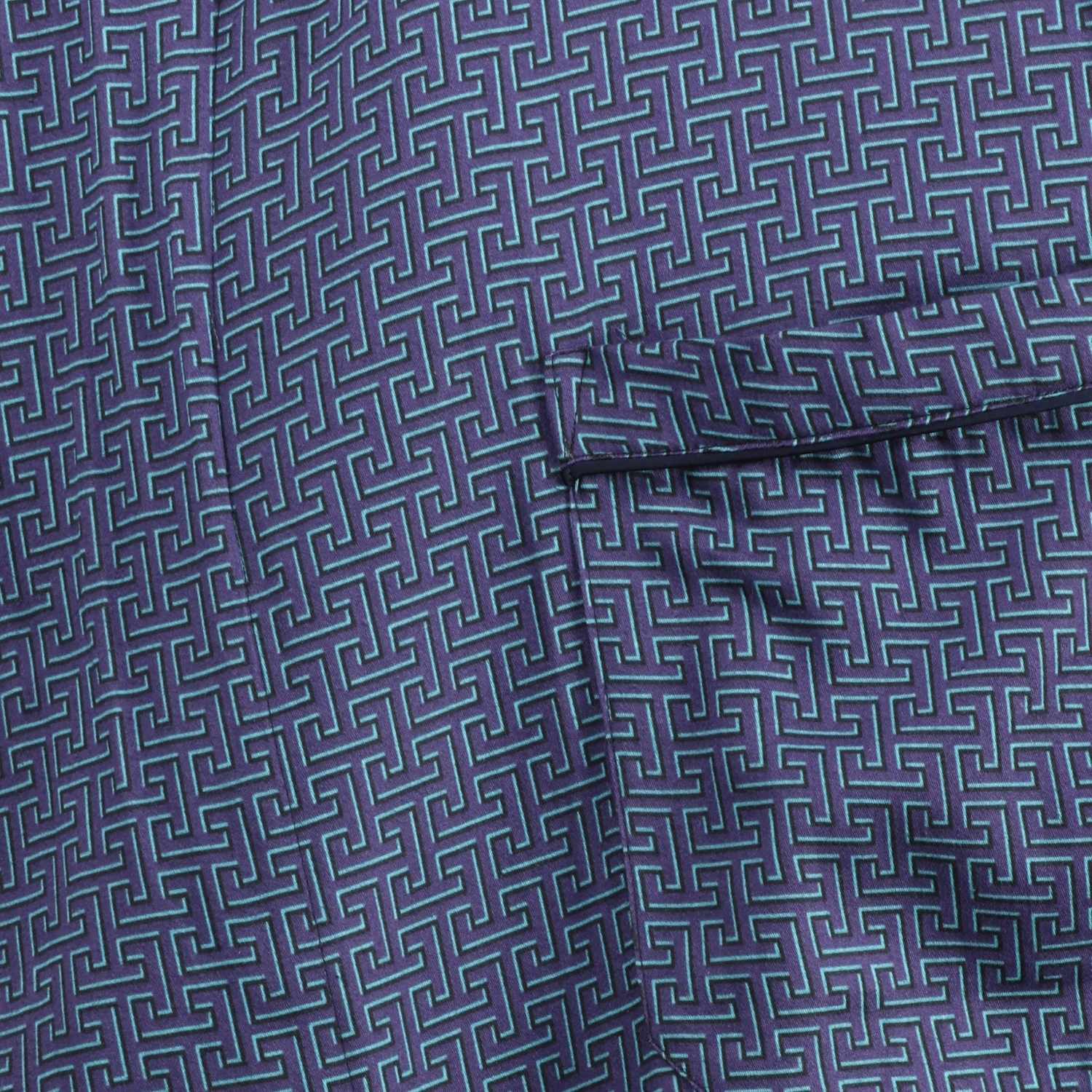 Amorail Men’s Lightweight Dressing Gown – Oxford Robe - Image 4