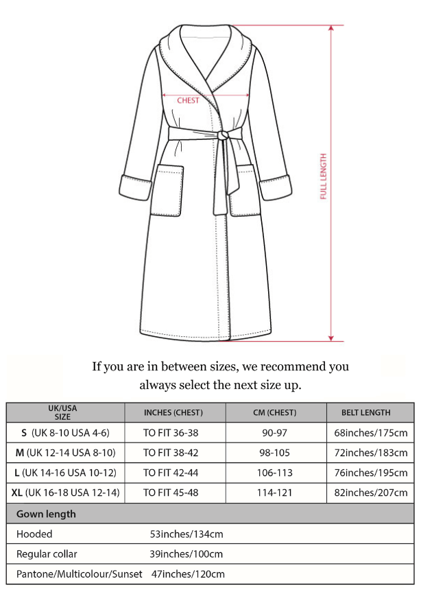 Amorail Women’s Hooded Dressing Gown – Patchwork Robe - Image 7